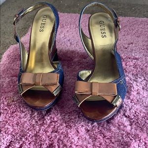 Guess jean heels